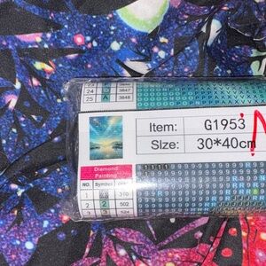 Amazon Abstract Diamond Painting Kit - Blue and Pink